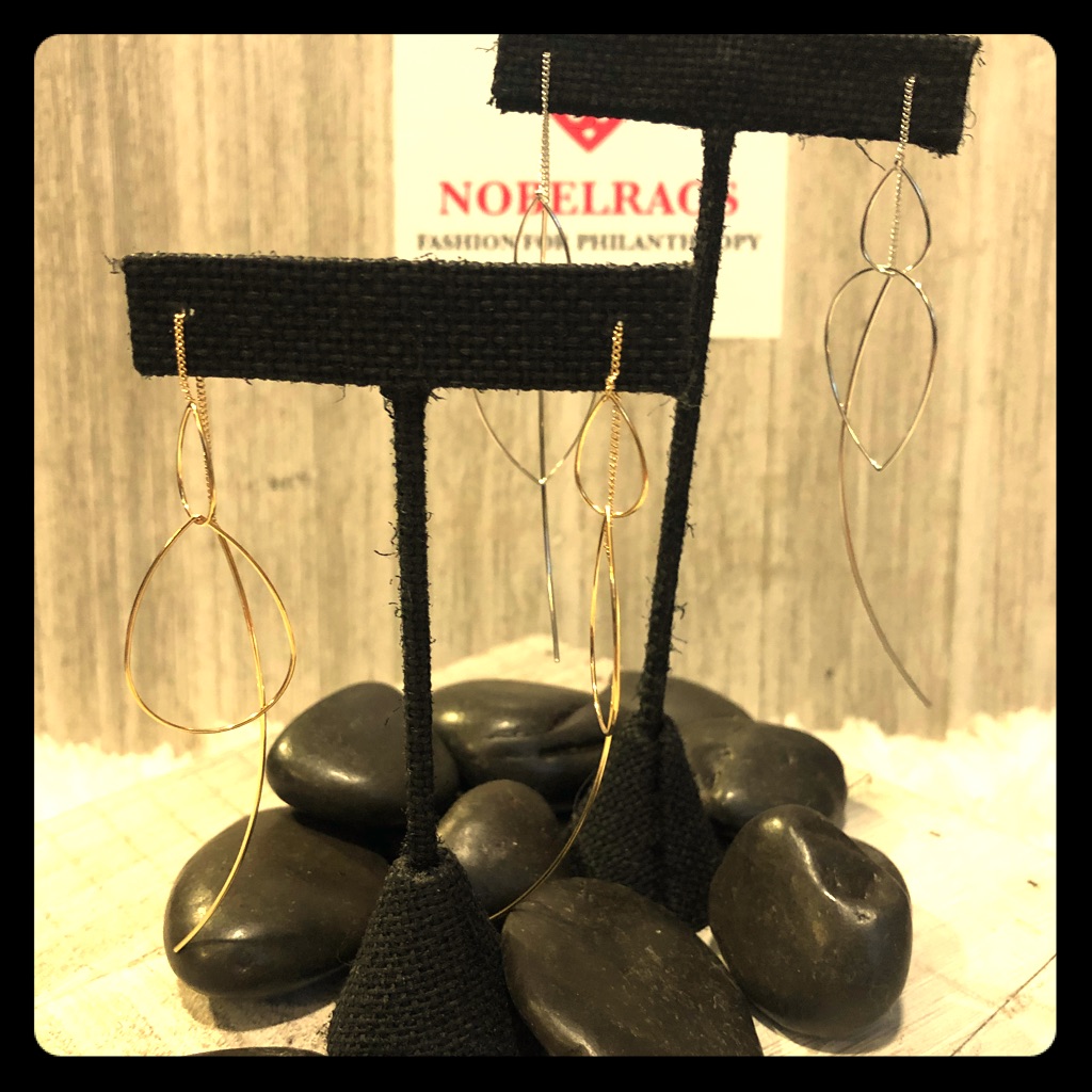 Threader Double Loop Earrings